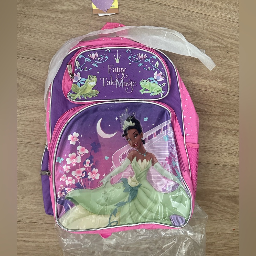 Large School Backpack Disney -Princess And The Frog- 16"H x 12”W Reinforced NEW